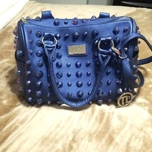 Blue Studded purse